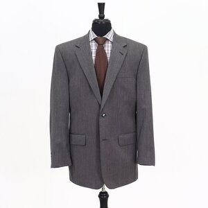 Jos. A. Bank 44L Gray HB 2-Button Sport Coat Blazer Jacket G344